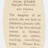 Kay Francis.
