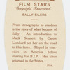 Sally Eilers.