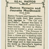 Ramon Novarro and Jeanette MacDonald.