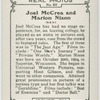 Joel McCrea and Marion Nixon.