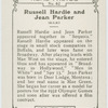Russell Hardie and Jean Parker.