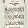 Bing Crosby.