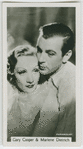 Gary Cooper and Marlene Dietrich.