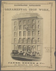 Illustrated catalogue of ornamental iron work, manufactured by Janes, Beebe & Co. ...