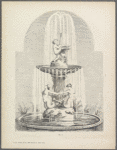 Design of fountain with child and swan, two female sea gods