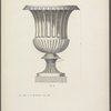 Design of urn with scalloped decoration