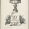 Design of large footed basin with scalloped decoration on pedestal