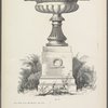 Large footed basin with scalloped decoration on pedestal