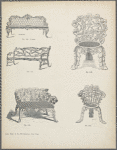 Five designs for benches and chairs