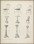 Four designs for chairs, two designs for tables, three designs for lamps