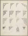 Fifteen designs for wall brackets, one door porter