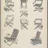 Nine designs of folding chairs