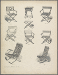 Nine designs for folding chairs