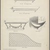 Three designs for feed troughs, one design for bathing tub, one design for stable partition