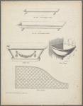 Three designs for feed troughs, one design for bathing tub, one design for stable partition