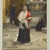 Chapelain conventuel en grand habit de choeur. Mausolée du g. m. De Rohan.