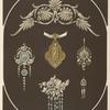 II Jahrgang (Liefr. II) 5. [Ten designs for jewelry, including pieces with diamonds, gold, and green stones.]