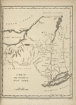 A map of the State of New York.