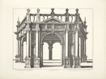 Design for gazebo-like structure with columns and arches
