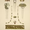 1. Broche, or et topazes rose. 2. Broche, or et émail champlevé. [...]