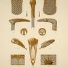 1 et 2. Bourses. 3 et 4. Pommes de cannes. 5. Pommes de parapluie et garniture. [...]