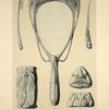 1. Brosse à dents. 2. Tire-boutons. 3. Miroir à main. 4. Petite brosse à habits. 5. Boîte à poudre et couvercle.