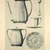 1. Cafetière. 2. Cuillière. 3. Sucrier. 4 et 5. Tasse et soucoupe.