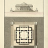 Plan et elevation du pavillion du prince de la menagerie de Mr Vaudoyer.