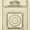Plan et elevation de pavillion du prince de la menagerie de Mr Percier.