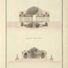 Coupe du pavillion du prince de la menagerie de Mr Percier; coupe du pavillion du prince de la menagerie de Mr Vaudoyer.