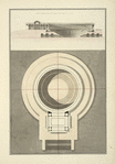 Plan et coupe de cirque de la menagerie de Mr Percier.
