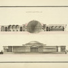 Coupe et elevation du projet de Mr Goust.