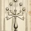 Fountain with multiple spouts and balls that float on each spout