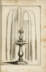Fountain with multiple spouts on two levels