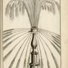 Fountain with multi-directional spouts from one central shape