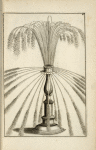Fountain with multi-directional spouts from one central shape
