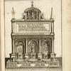 Drawing of the fountain of Moses in Rome, mostra of the Acqua Felice aqueduct.