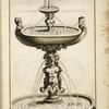 Fountain with three basins and sculptures of human heads and half-animal half-woman figures