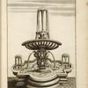 Fountain with scalloped basin and sculptures of birds