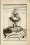 Multi-level fountain with octagonal base