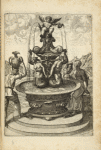 Fountain with sculptures of sea goddesses and cherub