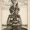 Fountain with sculptures of an angel with trumpet, nude figures, and cornucopias