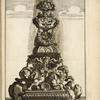 Fountain with sculptures of cornucopias, garlands, nude figures and horses