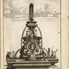 Multi-level fountain with cross-shaped basin and sculptures of griffins and dolphins