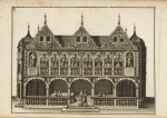 View of large house with five arches on ground floor