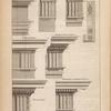 Variations in the doric entablatures.