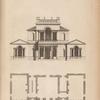 Design for a garden pavillion with a portico
