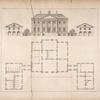 Plan and elevation of a building designed for James Murray, Esq; of Broughton at Kellie.
