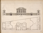 Plan and elevation of a house intended to have been built opposite Chesterfield House, May Fair.