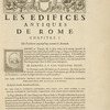 Les édifices antiques de Rome...